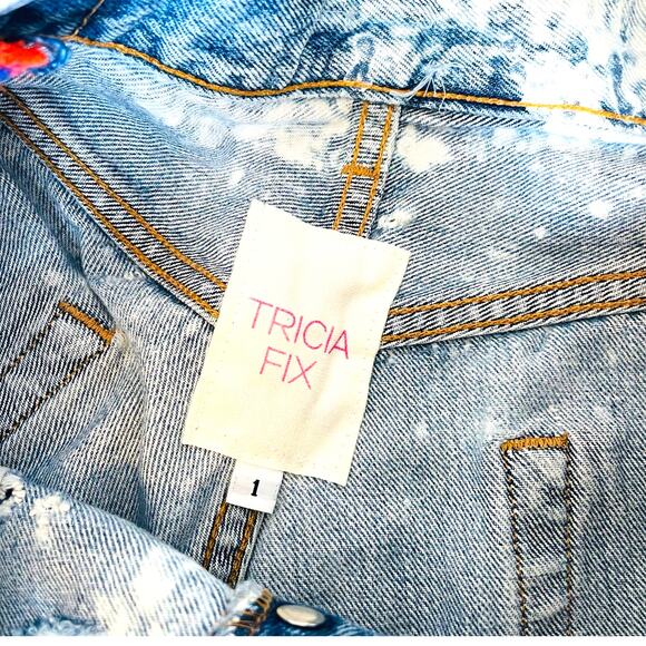 Tricia Fix Vintage Levi's 501 High Rise Cut Off Jean Shorts Side Cut Out RARE 2 - Picture 7 of 7